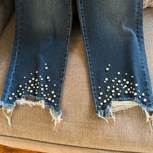 Inc jeans with peal accent’s